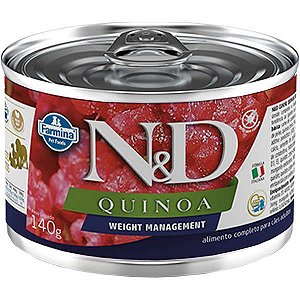 Ração Úmida Lata N&D Quinoa para Cães Adultos Weight Management - 140g