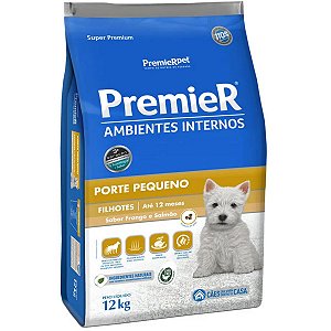 Premier Ambientes Internos Cães Filhotes Raças Pequenas - 12Kg