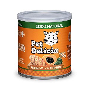 Pet Delicia Frango Com Mamao 320G - Gato