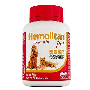 Hemolitan Pet 30 Comprimidos