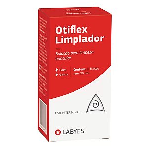 Otiflex Solução para Limpeza de Ouvidos para Cães e Gatos 25ml