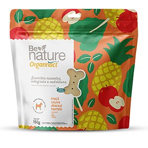 Biscoito Be Nature Maçã, Couve, Abacaxi e Hortelã - 150g