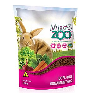 Megazoo para Coelhos Ornamentais Adultos - 500g