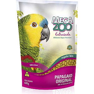 Megazoo Extrusada Papagaio Regular Bits Am-16 - 600G