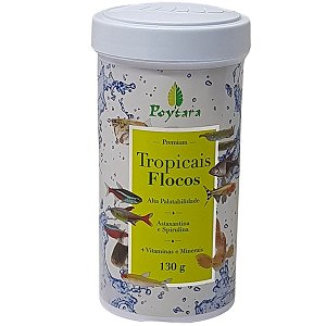 Alimento Poytara Tropicais Flocos 130g