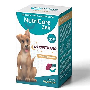 NutriCore Zen Maxi Suplemento Alimentar para Cães e Gatos 60 Cápsulas