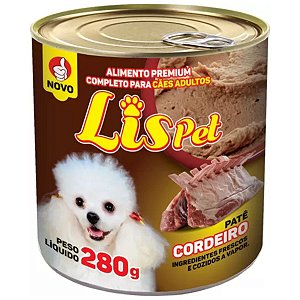 Ração Úmida para Cães Adultos Patê Lis Pet Cordeiro 280g