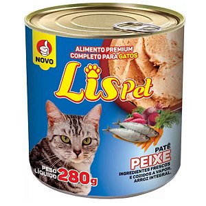 Ração Úmida para Gatos Patê Lis Pet Peixe 280g