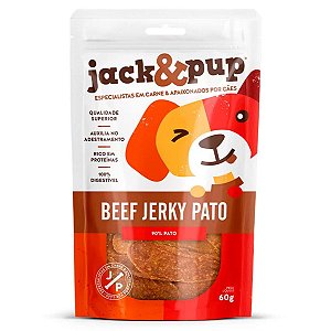Petisco Jack&Pup Beef Jerky Pato para Cães 60g