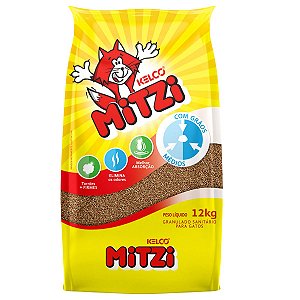 Areia Higiênica Para Gato Mitzi 12Kg