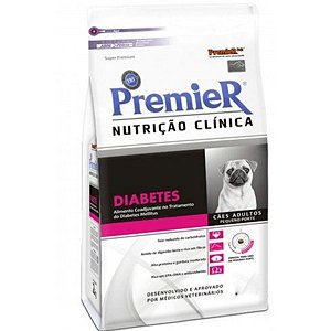 Premier Nutrição Clínica Diabetes Cães Adultos Pequeno Porte 10,1kg