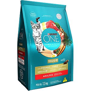 One Gatos Adultos Carne e Frango 2kg