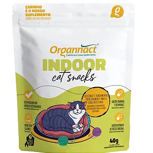 Indoor Cat Snacks Organnact 40g