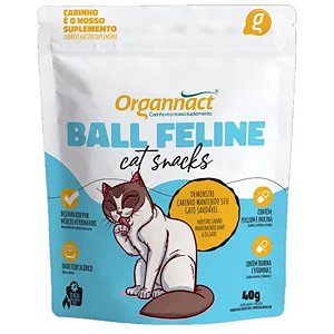 Ball Feline Cat Snacks Organnact 40g