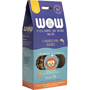 Petisco Natural Wow Magnifico Peixe Crocante para Cães 30g