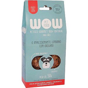 Petisco Natural Wow Impressionante Lombinho com Óregano para Cães 50g