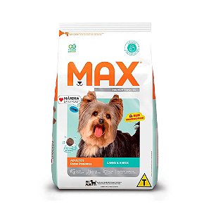 Max para Cães Adultos de Porte Pequeno Sabor Carne e Arroz 1kg