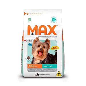 Max para Cães Adultos de Porte Pequeno Sabor Carne e Arroz 1kg