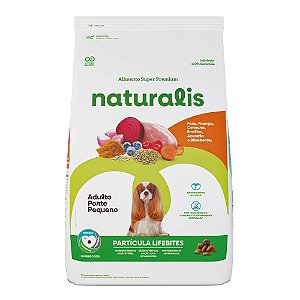 Naturalis Lifebites Cães Adultos Porte Pequeno Peru, Frango, Legumes e Frutas 7,5kg