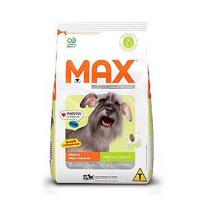 Max para Cães Sênior de Porte Pequeno Sabor Frango e Arroz 10,1kg