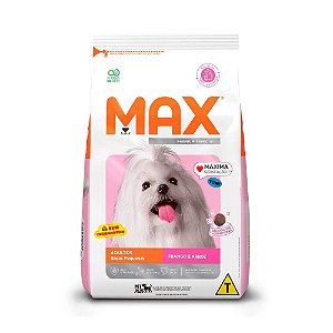 Max para Cães Adultos de Porte Pequeno Sabor Frango e Arroz 10,1kg
