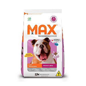 Max Light para Cães Adultos Sabor Frango e Arroz 3kg