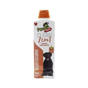 Shampoo 2 em 1 Pelos Escuros Power Pets 700ml