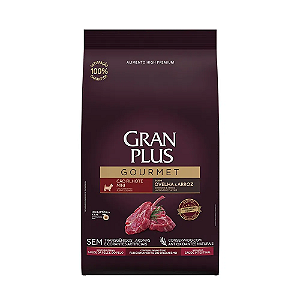 Gran Plus Gourmet Cães Filhotes Raças Pequenas e Mini Ovelha 3kg