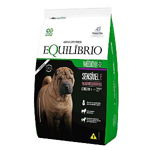 Equilíbrio Cães Sensíveis Adultos Porte Médio Cordeiro 12kg