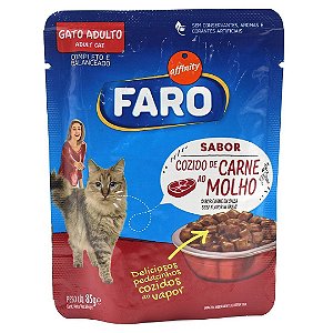 Sachê Faro Gato Adulto Carne 85g