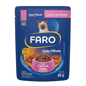 Sachê Faro Gato Filhote Carne 85g