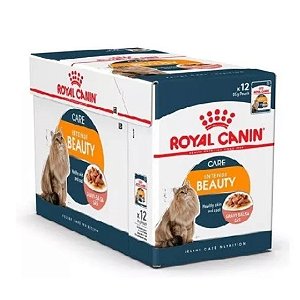 Sache Royal Canin Feline Intense Beauty 85g Kit com 12un