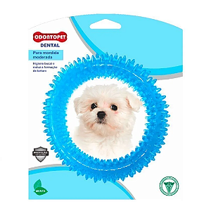 Brinquedo Odontopet Dental Argola 7kg Azul