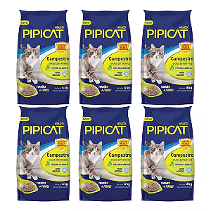 Pipicat Campestre 4Kg Fardo Com 6 Unidades