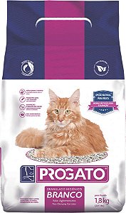 Areia Higiência Progato Tradicional Branca 1,8kg