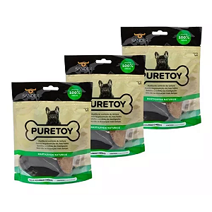 Casco Bovino Puretoy 3 Unidades Kit Com 3 Embalagens