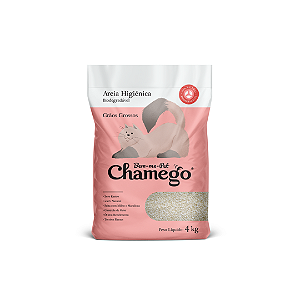 Areia Higiênica Biodegradável Chamego 4Kg Grãos Grossos