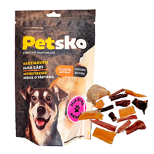 Petisco Mix Bites Bovino Desidratado PetSko 80g