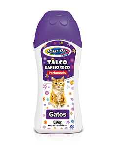 Banho Seco em Talco Para Gatos 100g