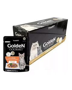 Sachê Golden Gourmet Gato Adulto Atum 70g Display com 20 Unidades