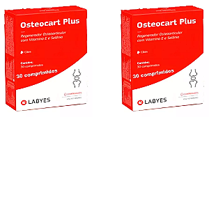 Osteocart Plus 30 Comprimidos Kit 2 Caixas