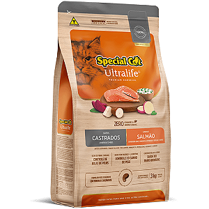 Ração Special Cat Ultralife Gatos Castrados Salmão 10,1kg
