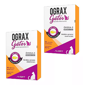 Ograx Gatos 30 Cápsulas Kit 2 Unidades
