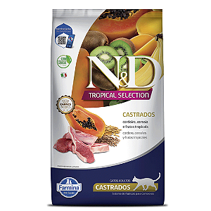 N&D Tropical Selection Gatos Castrados Cordeiro 7Kg