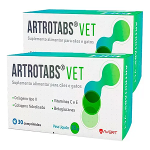 Artrotabs Vet 30 Comprimidos Kit Com 2 Unidades
