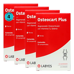 Osteocart Plus 30 Comprimidos Kit 4 Caixas