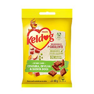 Bifinho Keldog Mini Cenoura, Ervilha e Batata Doce 60g