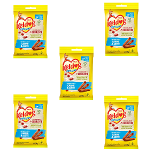 Bifinho Keldog Mini Carne e Leite para Cães 50g Kit 5 Unidades