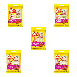 Bifinho Keldog Mix de Cereais e Maçã para Cães 55g Kit 5 Unidades