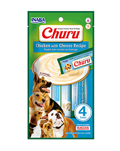 Petisco Churu Dog Para Cães Frango Com Queijo 56g